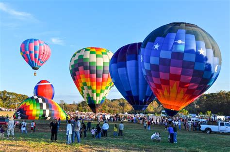 Balloon festival nc - Oct 2, 2017 · Every third weekend in October, the skies over Statesville, N.C., are filled with colorful hot air balloons of all shapes and sizes as the annual Carolina BalloonFest takes over the town for three days of fun-filled activities. A perfect way to usher in the fall season, festival goers can bask in the crisp Carolina autumn weather while hot air ... 